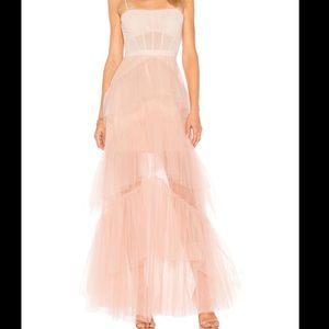 BCBG Oly Tiered Ruffle Tulle Evening Dress!!